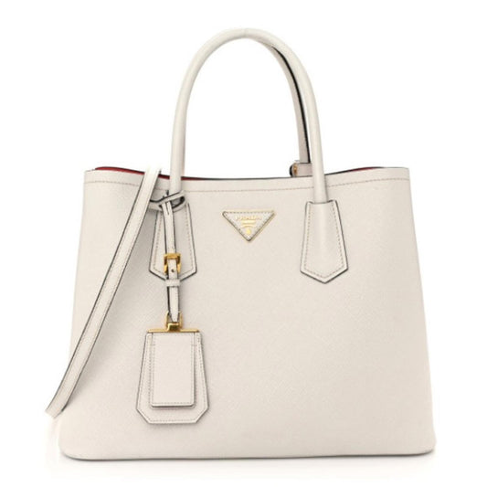 Prada Galleria Safino Leather double Tote Medium