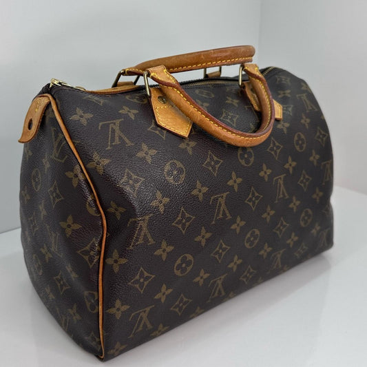 Louis Vuitton Speedy 30 Brown Monogram Satchel