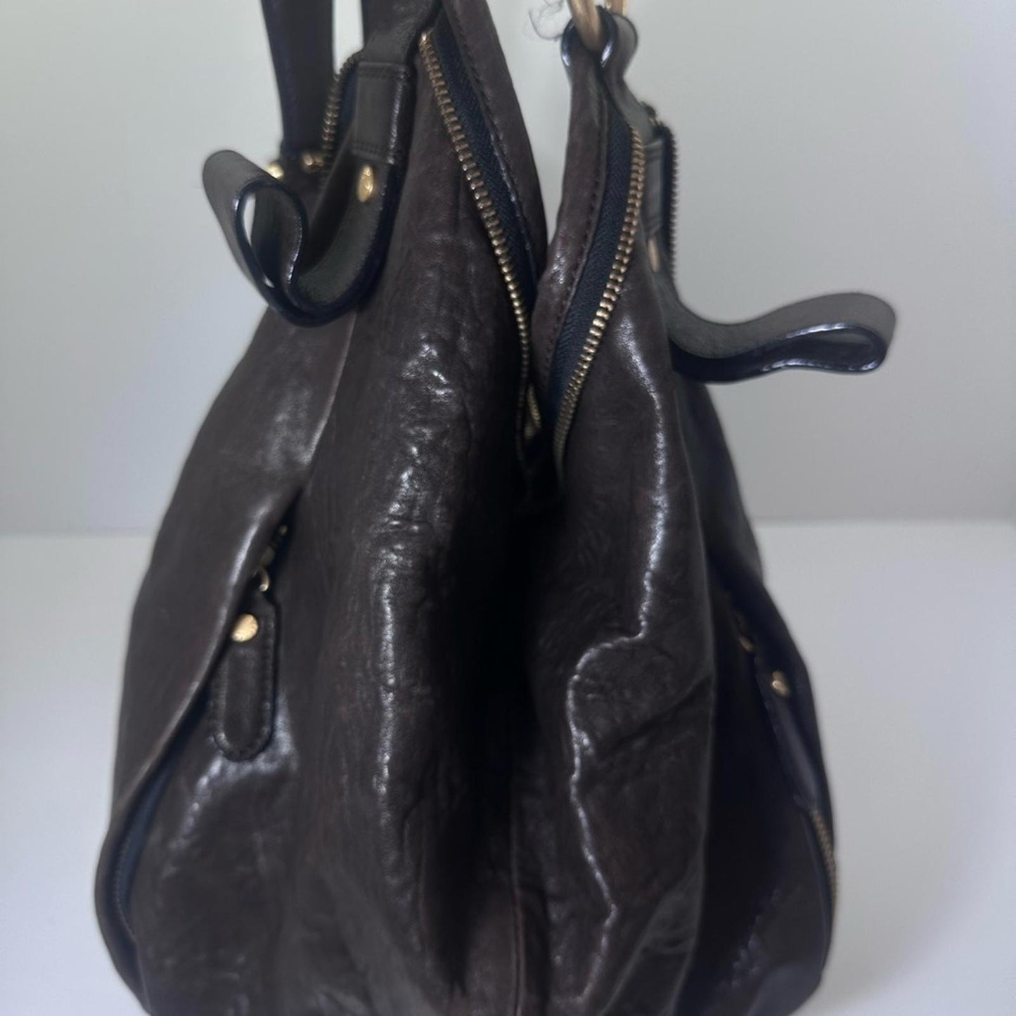 BCBGMaxAzria Dark Brown Hobo Bag