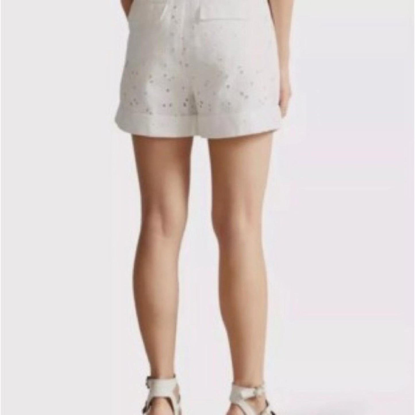 Ted Baker High Waist White Shorts