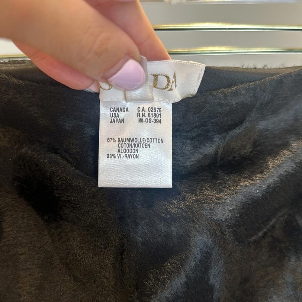 ESCADA Skirt Velvet Embossed Fabric