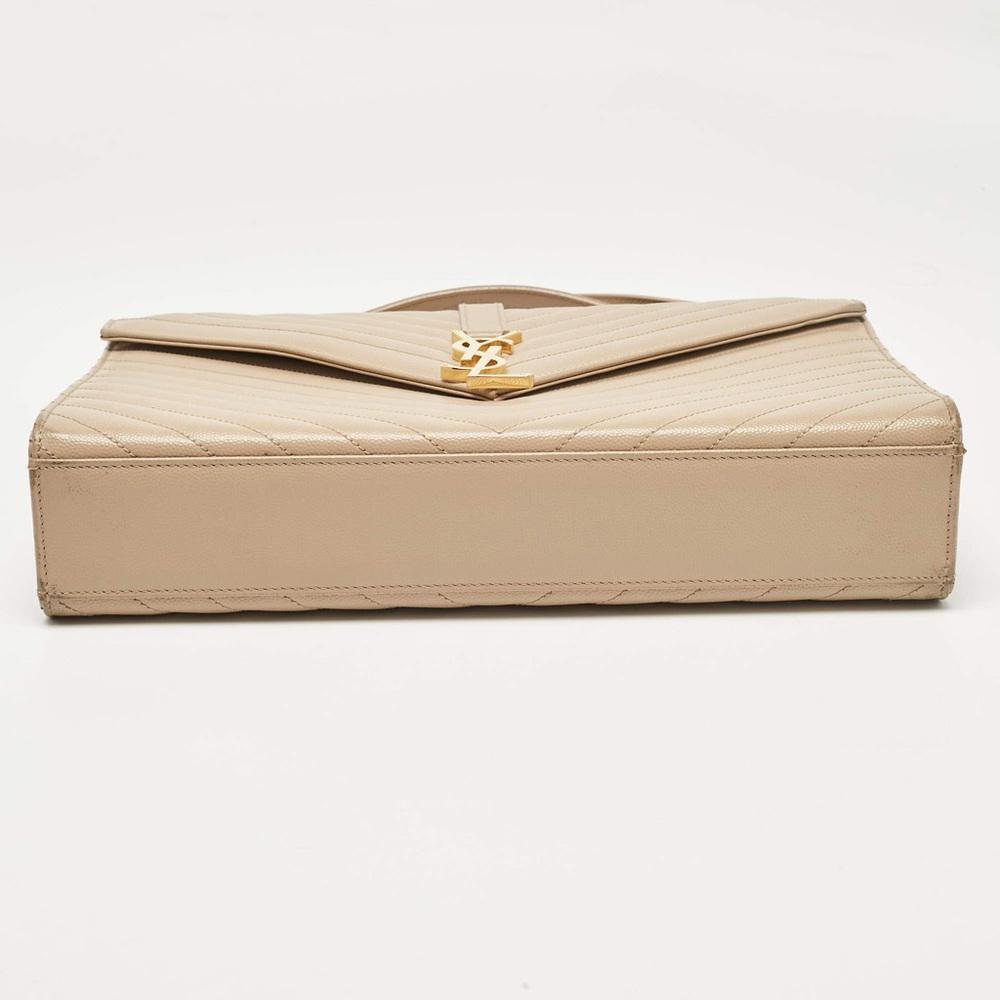 Saint Laurent Paris Large Caviar Leather Bag