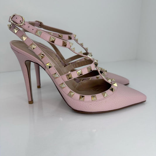Valentino Garavani Pink Studded Heels