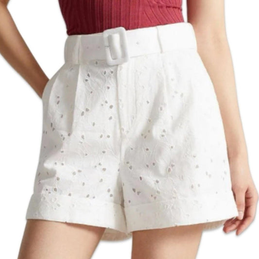 Ted Baker High Waist White Shorts
