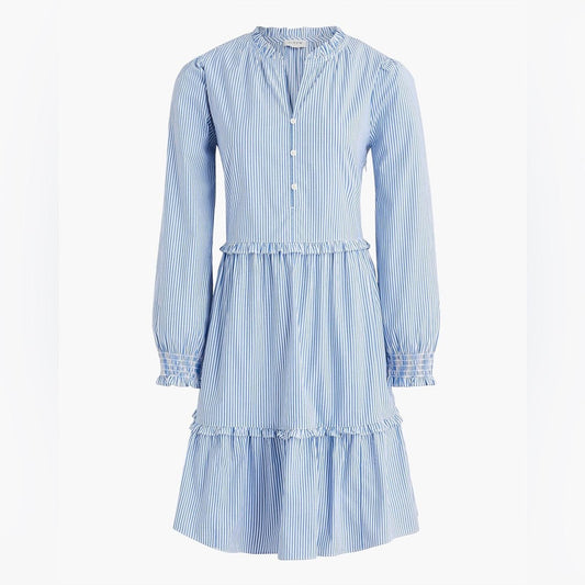 J crew Blue Striped Women's Dress