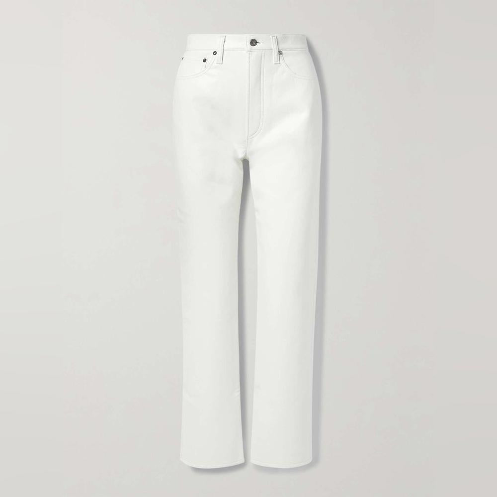 AGOLDIE Faux Leather Pants