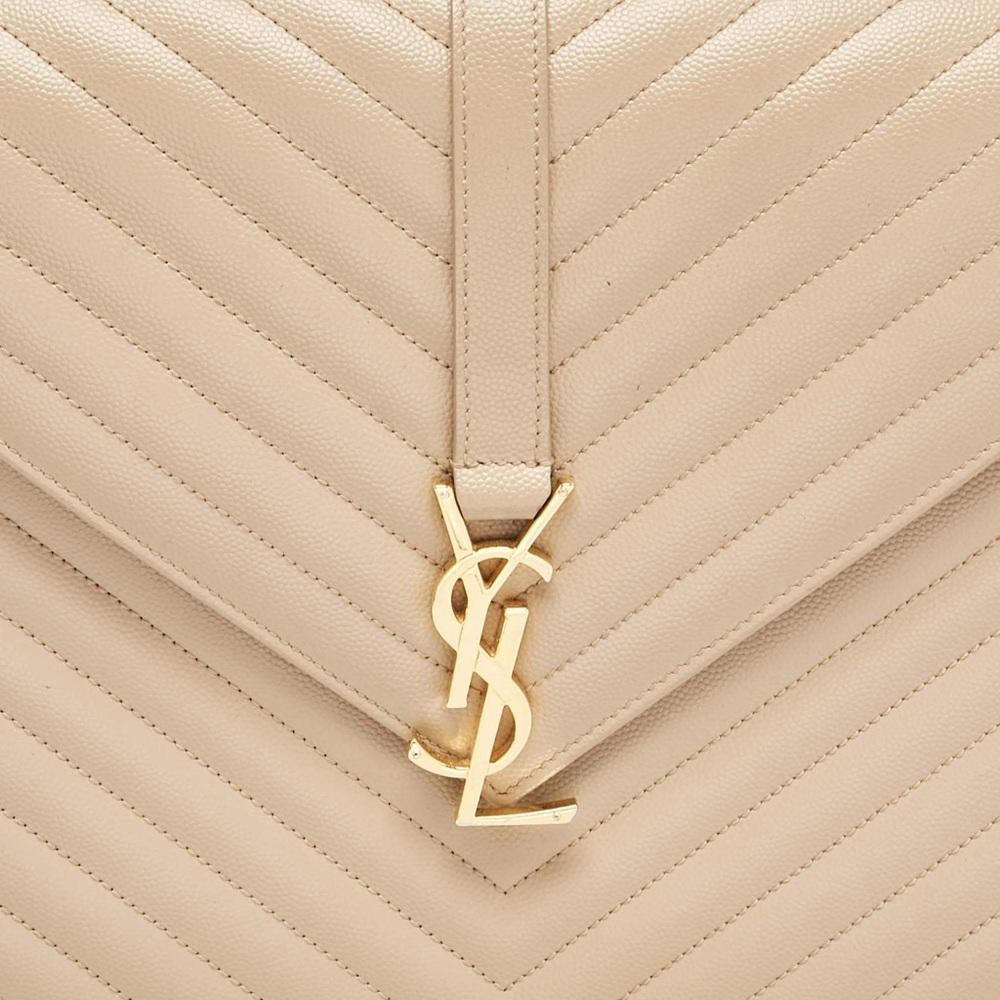 Saint Laurent Paris Large Caviar Leather Bag