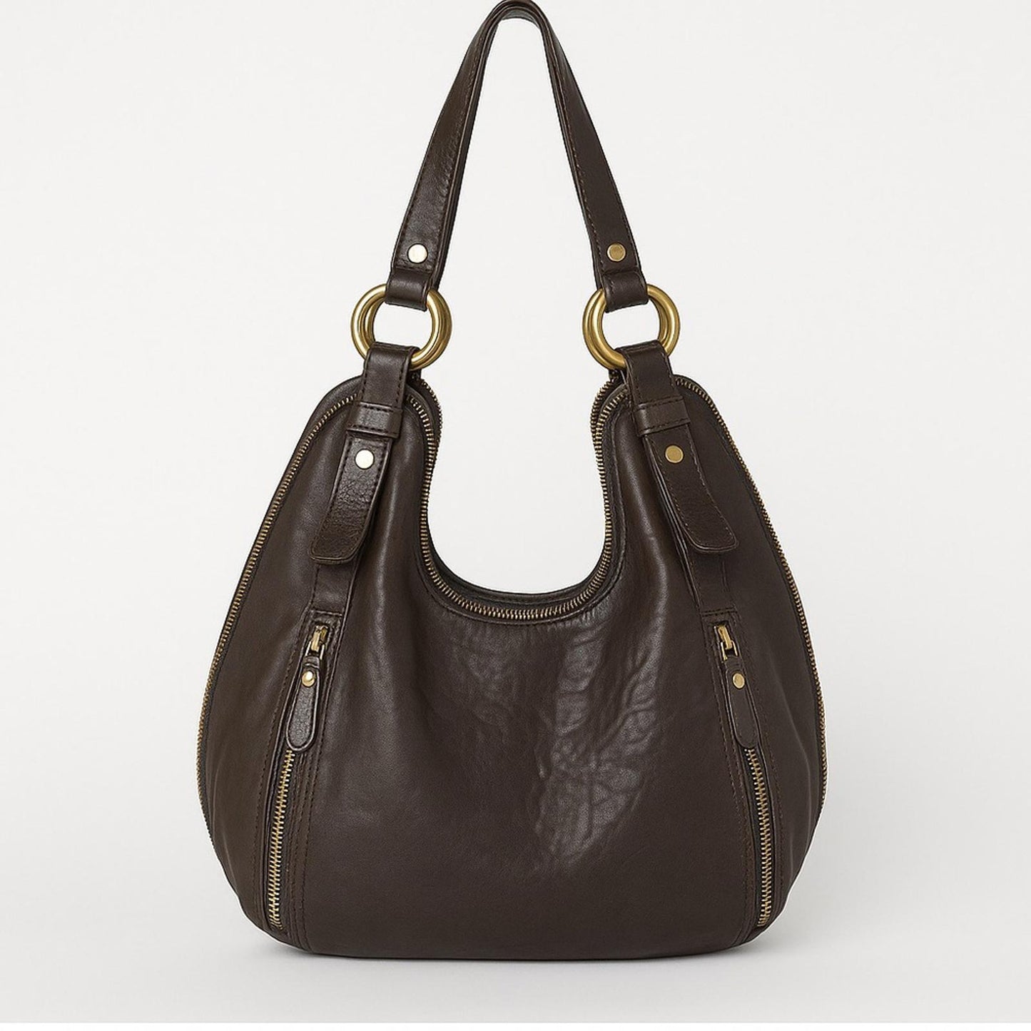 BCBGMaxAzria Dark Brown Hobo Bag