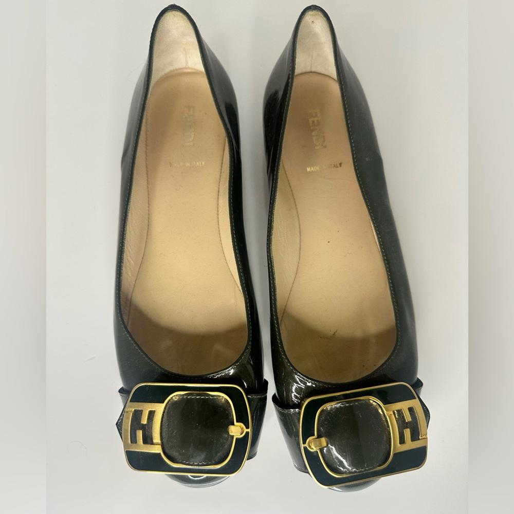 Fendi Vernier Flat  Ballerina Shoe