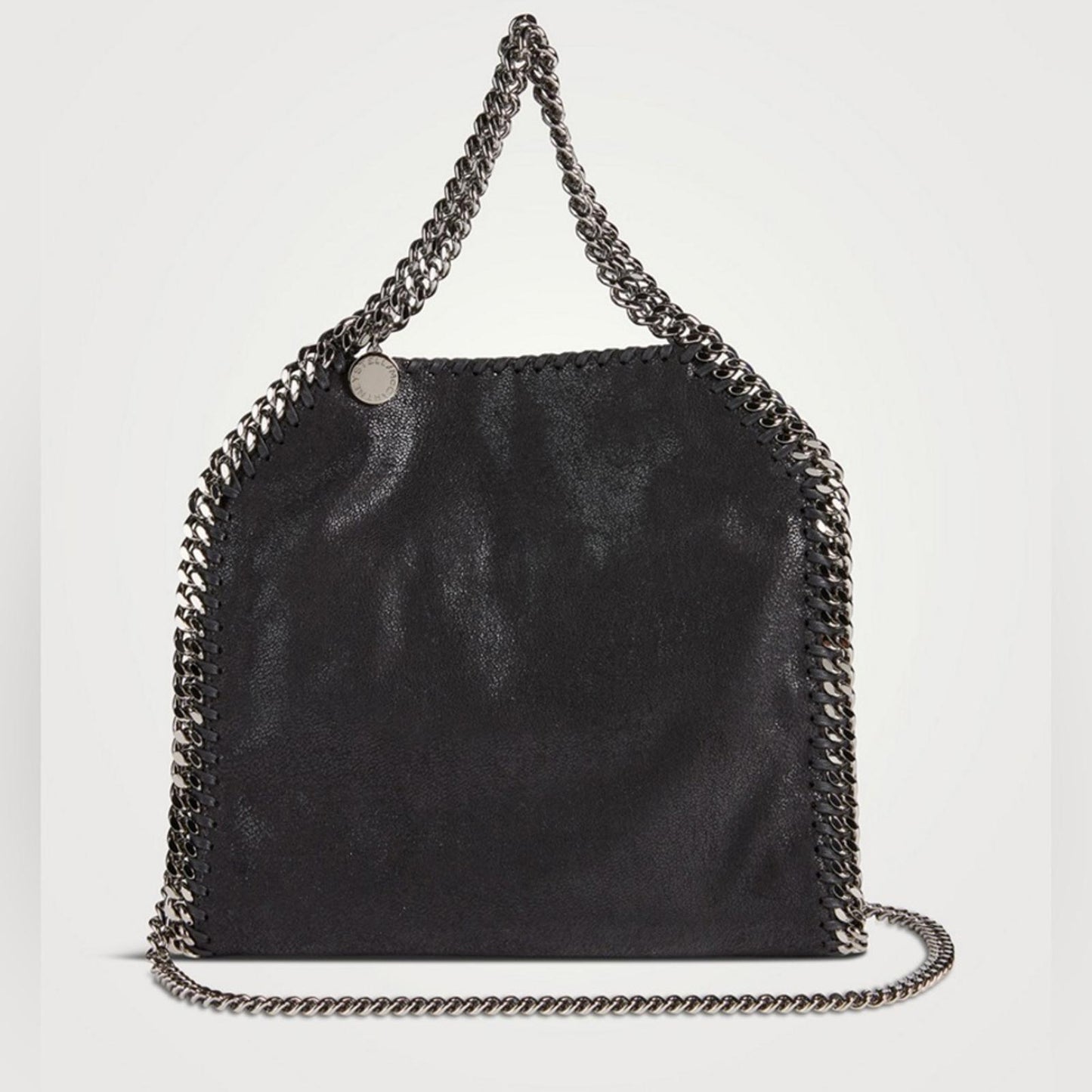Stella McCartney Black Chain-Trimmed Shoulder Bag