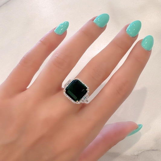 Enchanted Forest Emerald Colour Ring