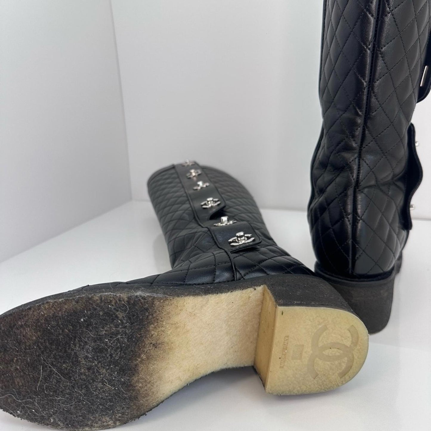 Chanel Knee Size Boots