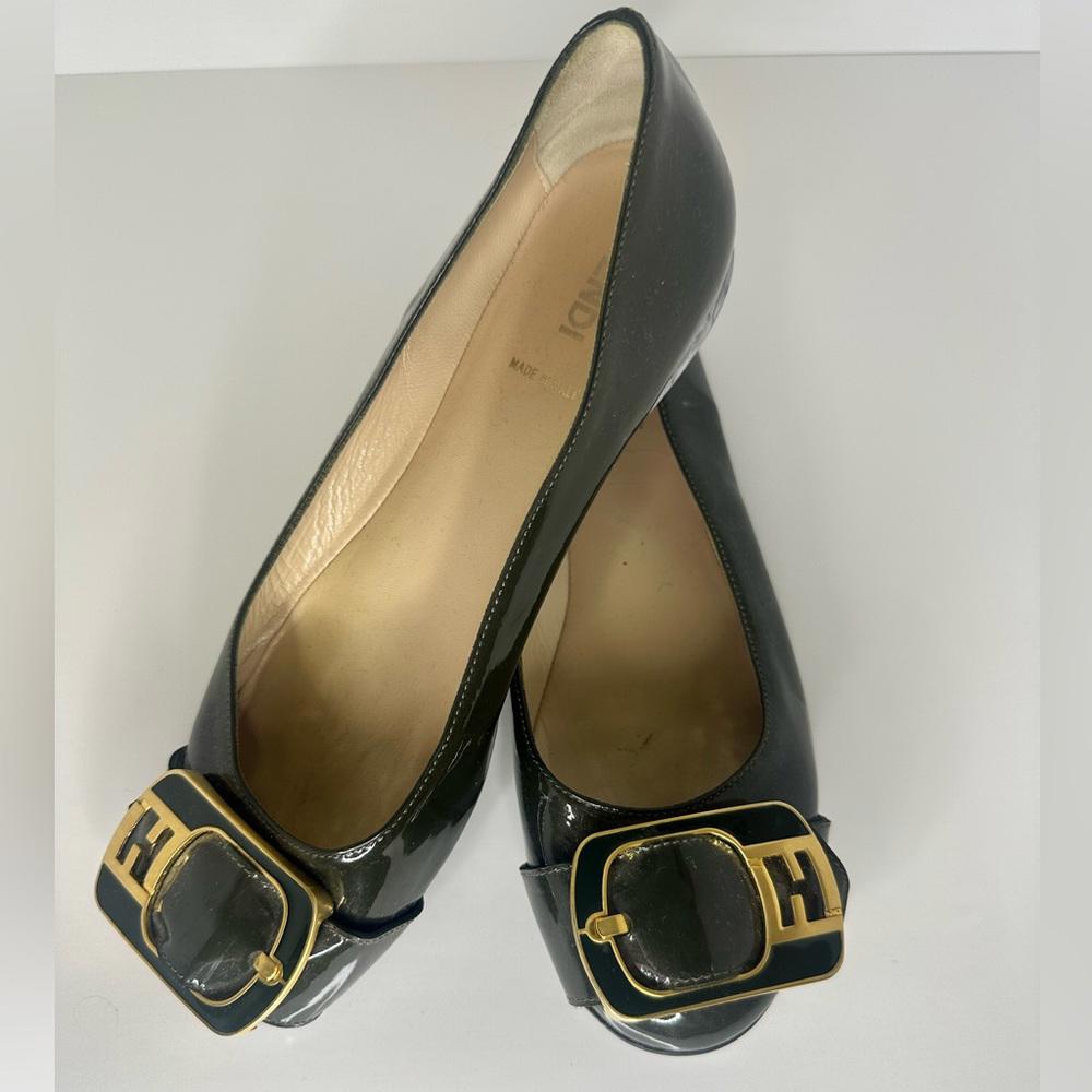 Fendi Vernier Flat  Ballerina Shoe