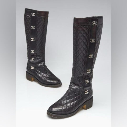 Chanel Knee Size Boots