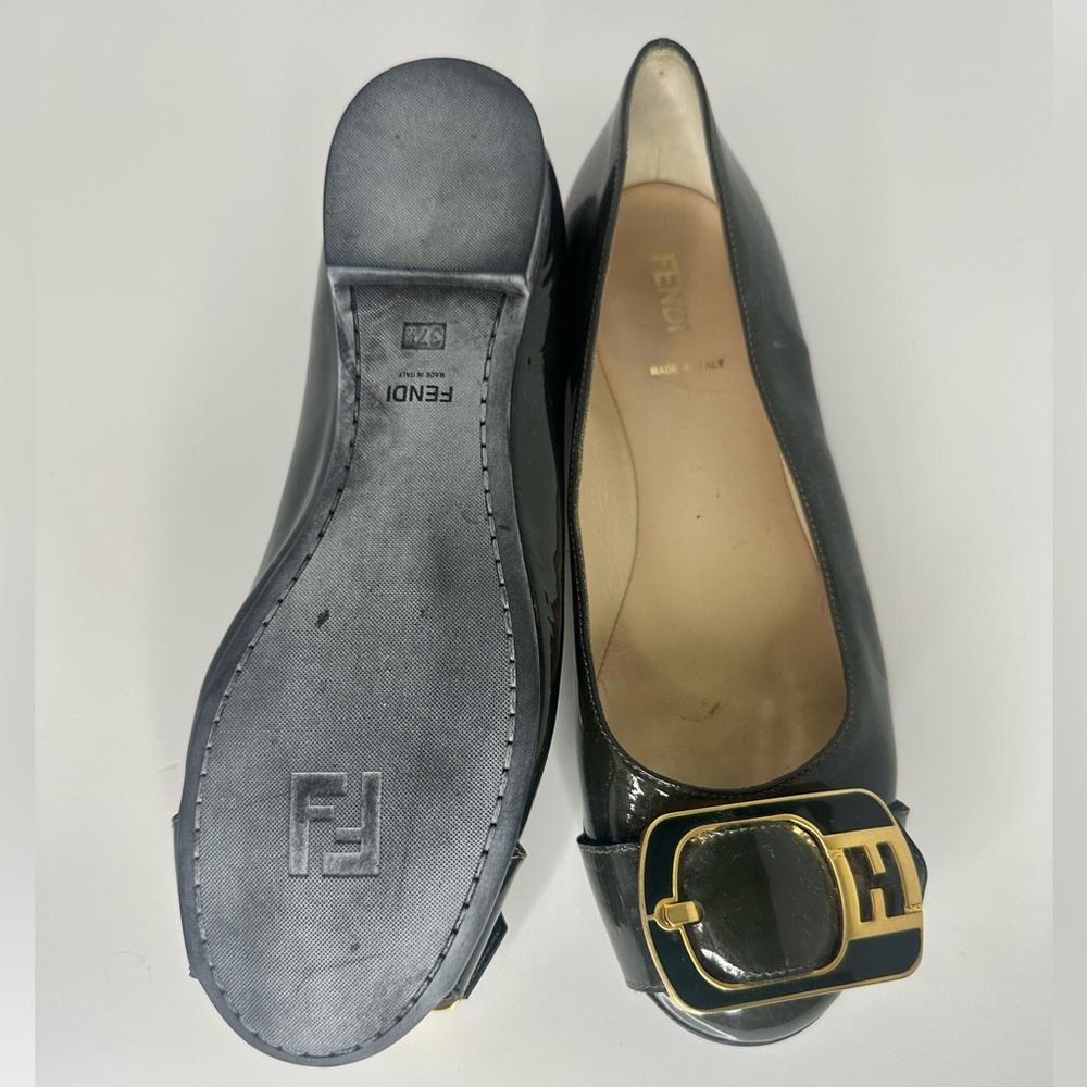 Fendi Vernier Flat  Ballerina Shoe