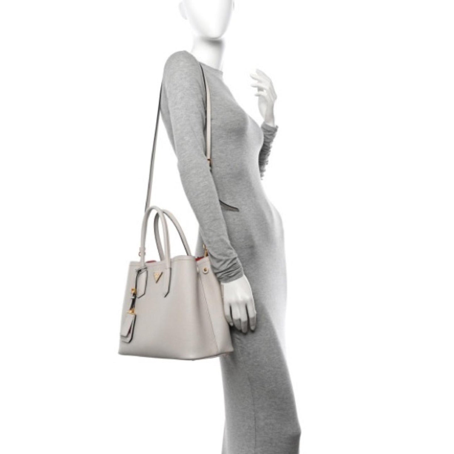 Prada Galleria Safino Leather double Tote Medium