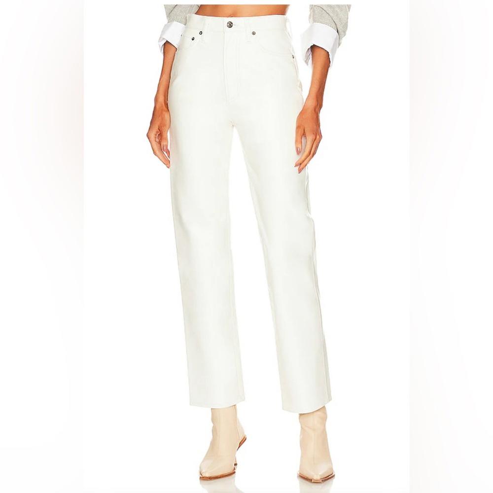 AGOLDIE Faux Leather Pants