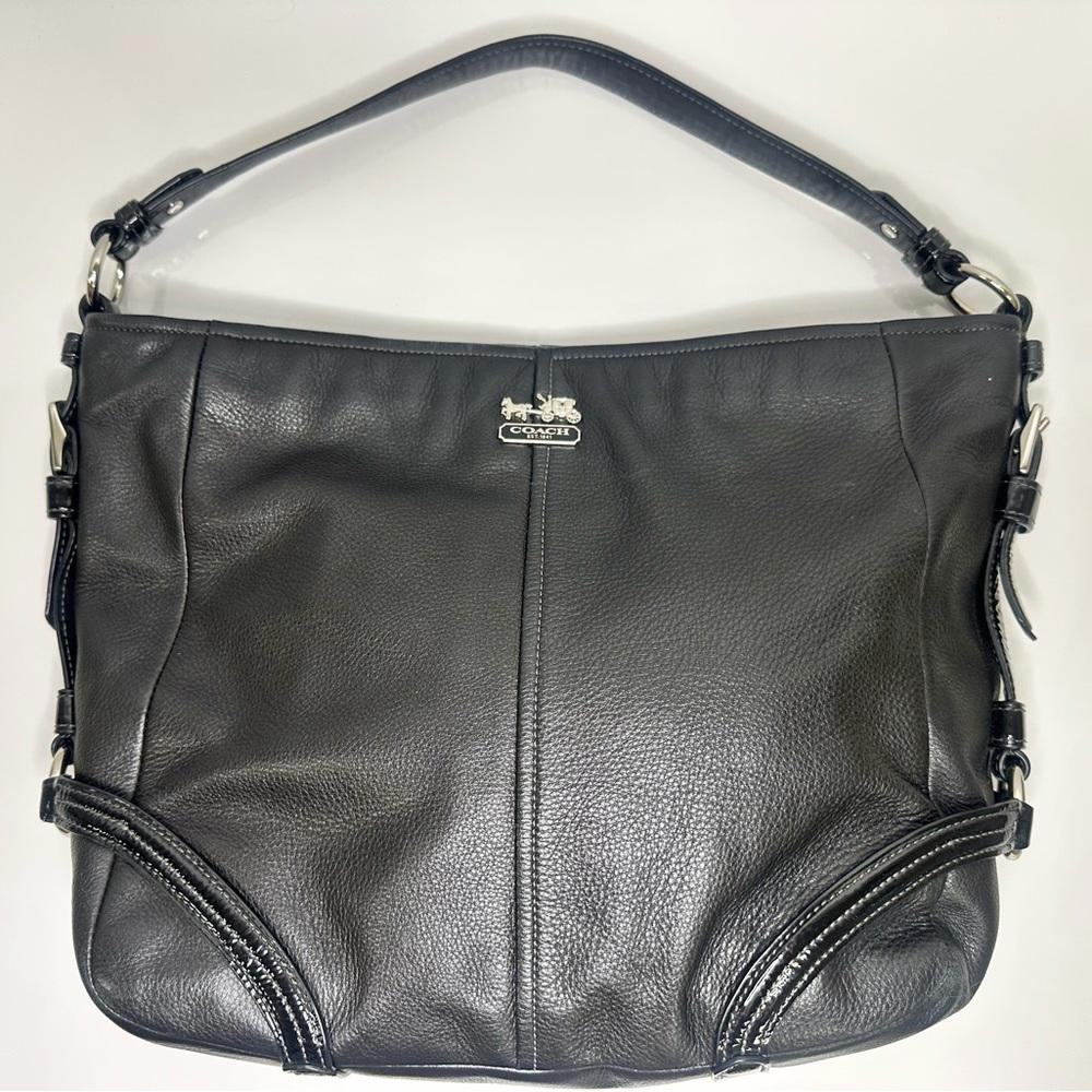 Coach Black Leather Shoulder Bag
