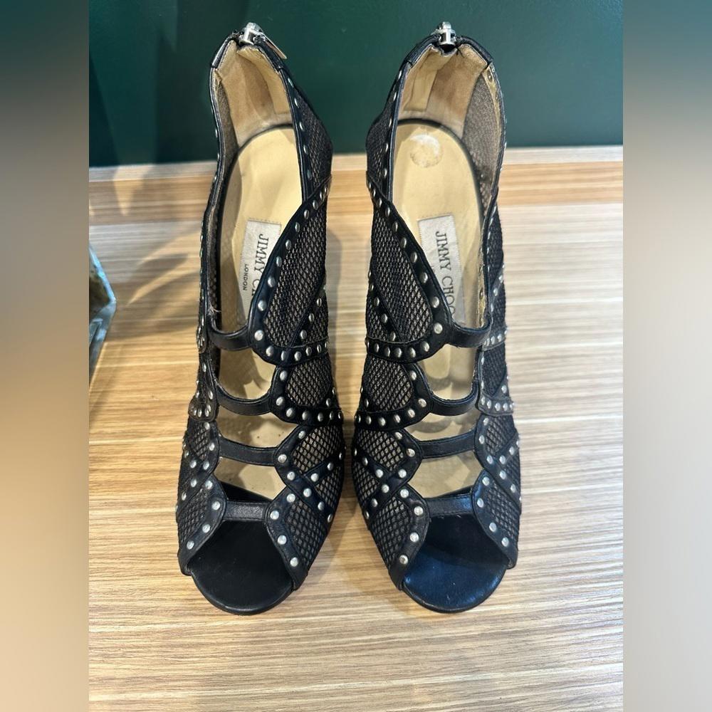 Jimmy Choo‎ Karina studs leather shoes