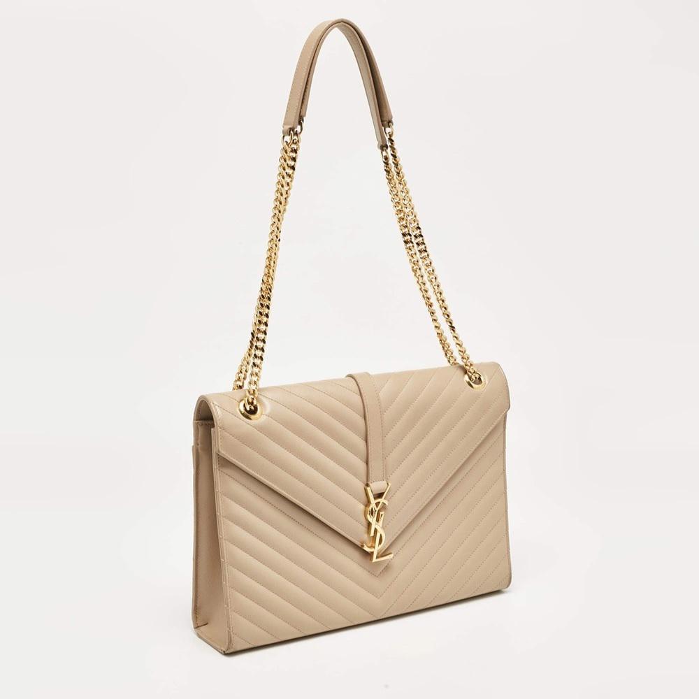 Saint Laurent Paris Large Caviar Leather Bag