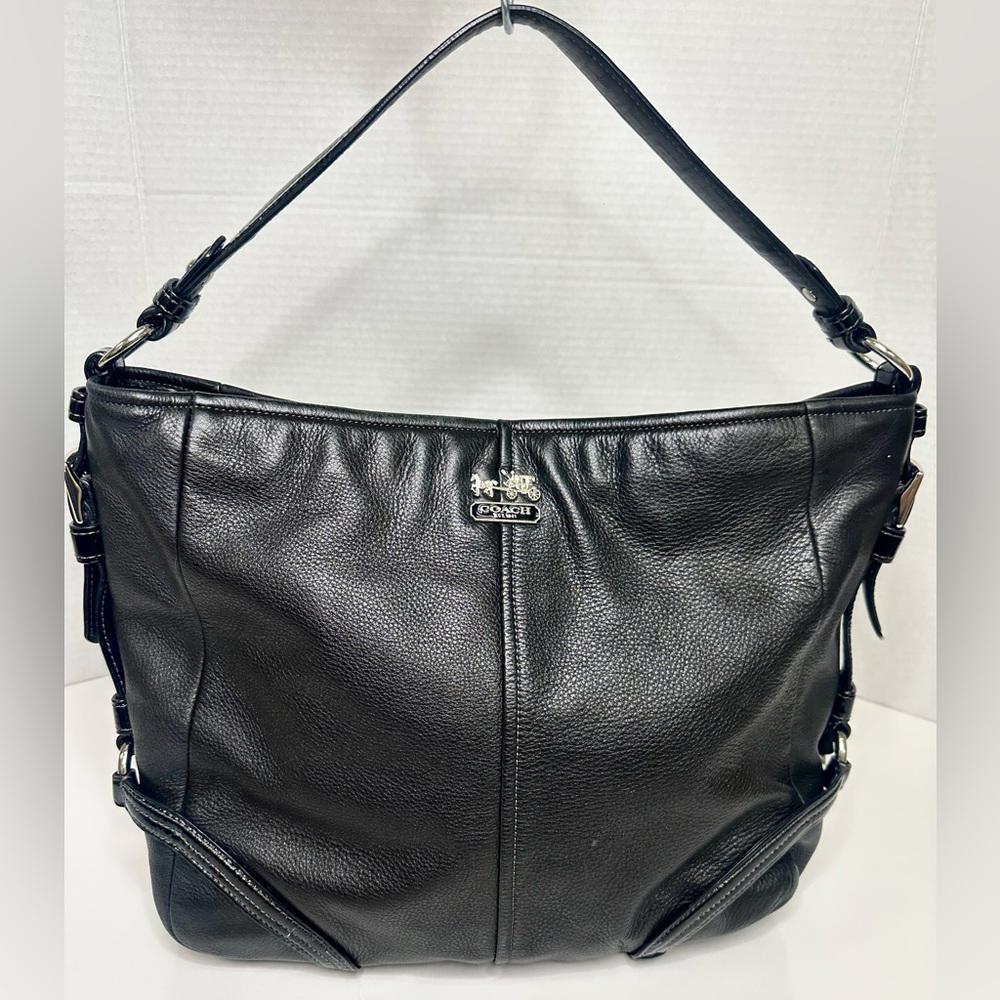 Coach Black Leather Shoulder Bag
