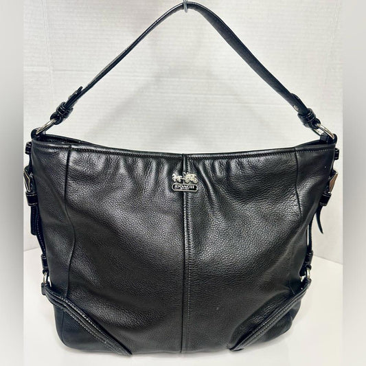 Coach Black Leather Shoulder Bag