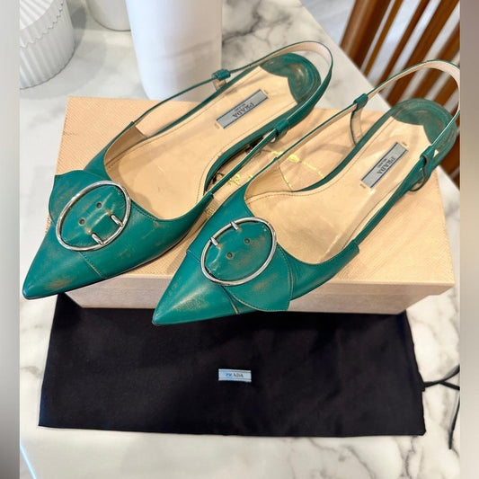Prada Vitelo Vintage Look Shoes