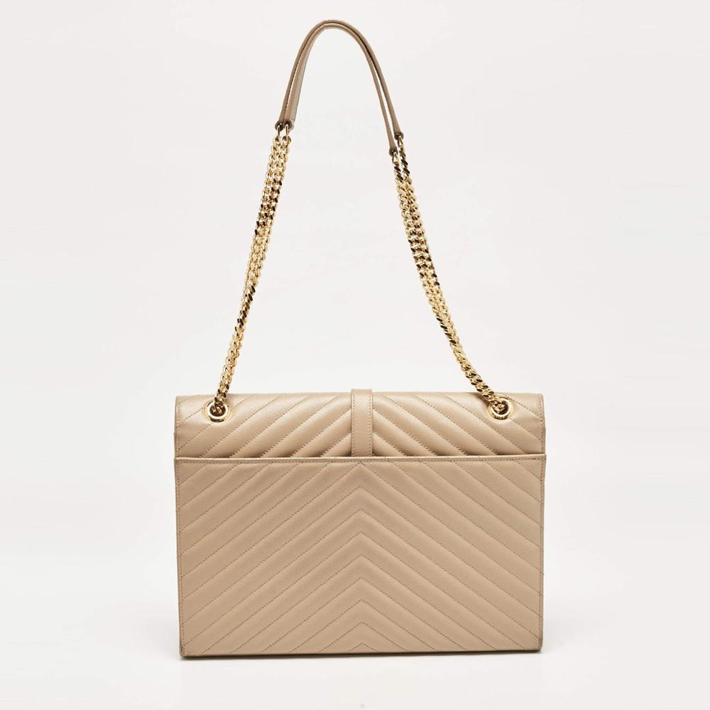 Saint Laurent Paris Large Caviar Leather Bag