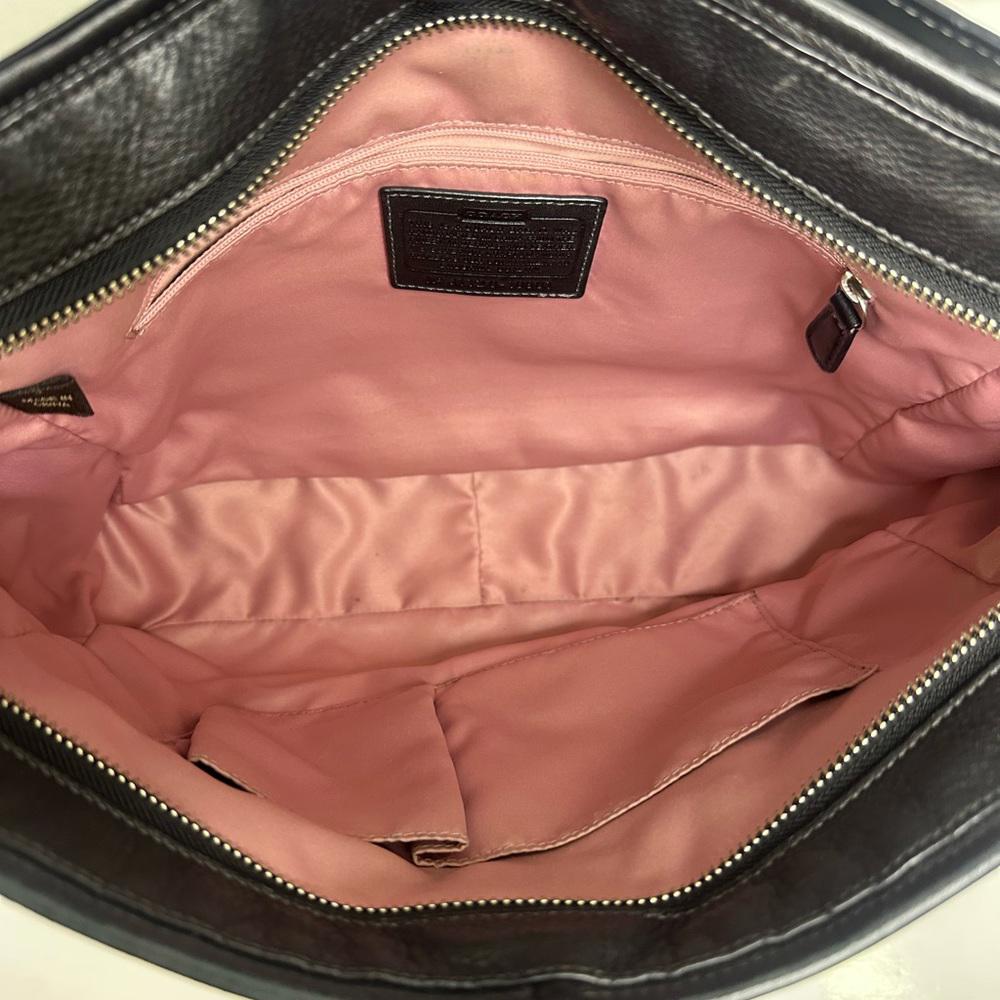 Coach Black Leather Shoulder Bag