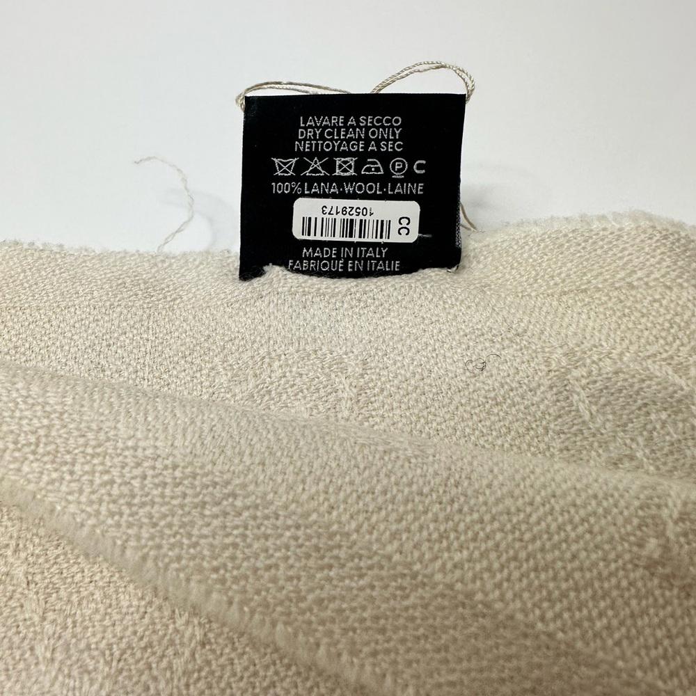 Gucci Cream Monogram Scarf