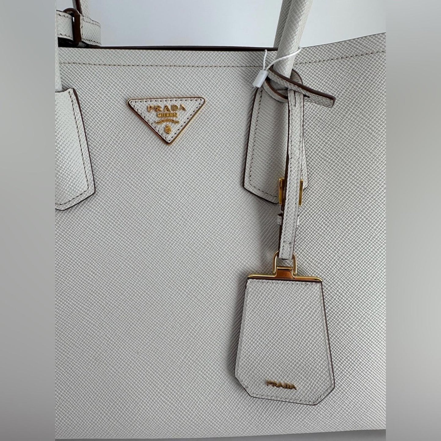 Prada Galleria Safino Leather double Tote Medium