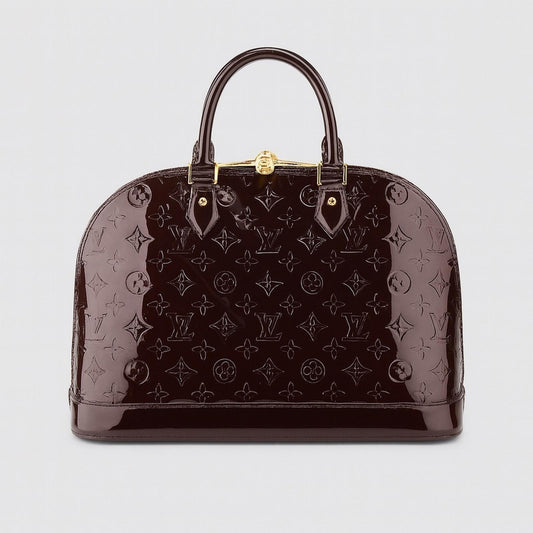 Louis Vuitton vernis monogram  leather ALMA GM