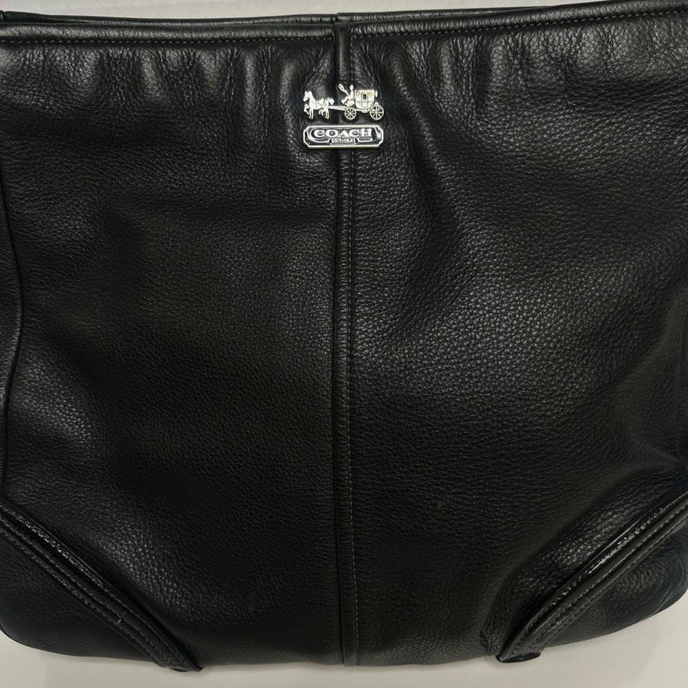 Coach Black Leather Shoulder Bag