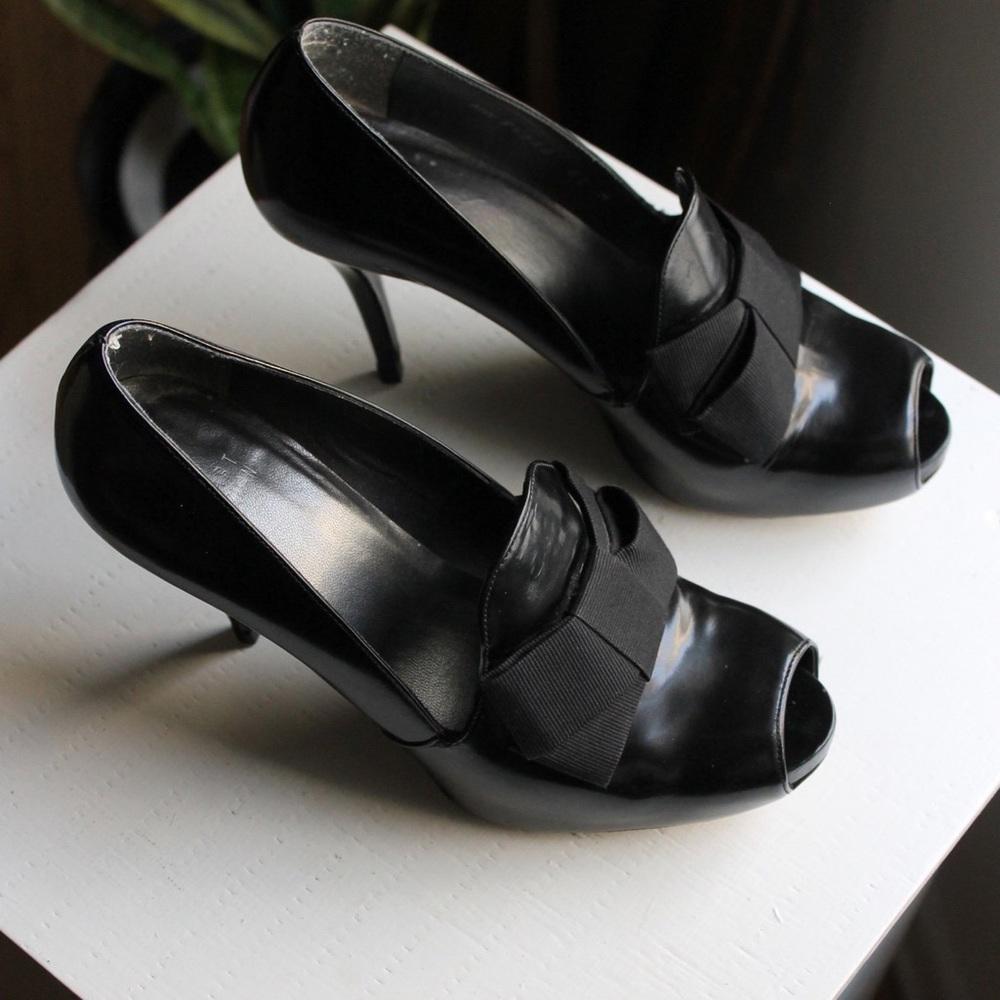 Stuart Weitzman vintage black bow Shoes