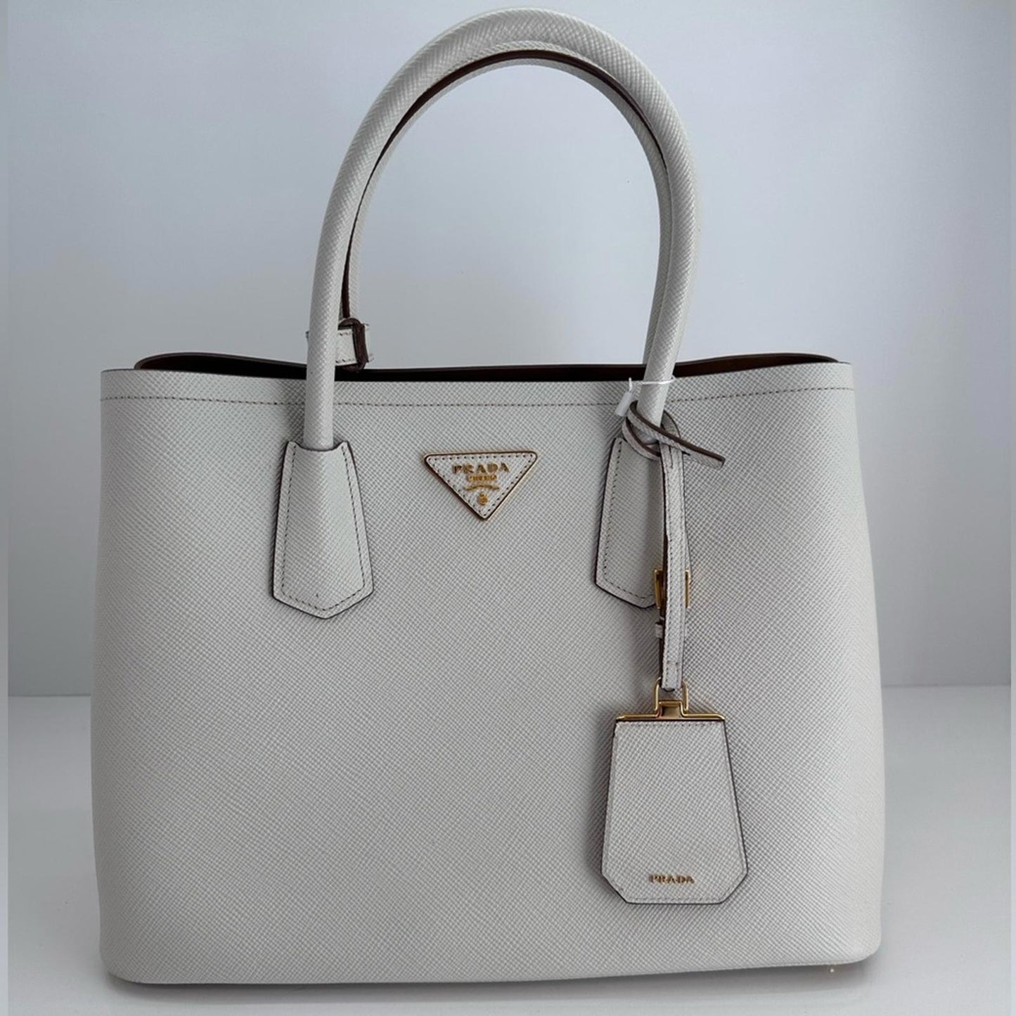 Prada Galleria Safino Leather double Tote Medium