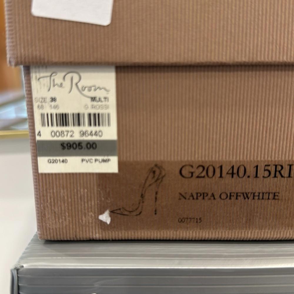 Gianvito Rossi yellow plexi Leather shoes