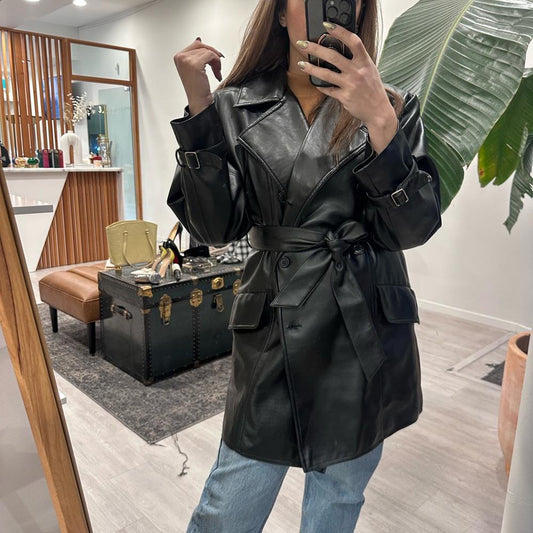 Daniel Hechter faux Leather Coat