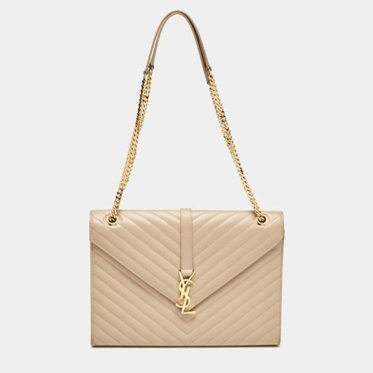 Saint Laurent Paris Large Caviar Leather Bag