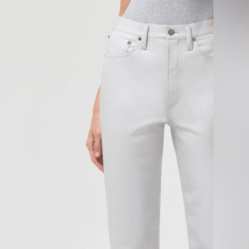 AGOLDIE Faux Leather Pants