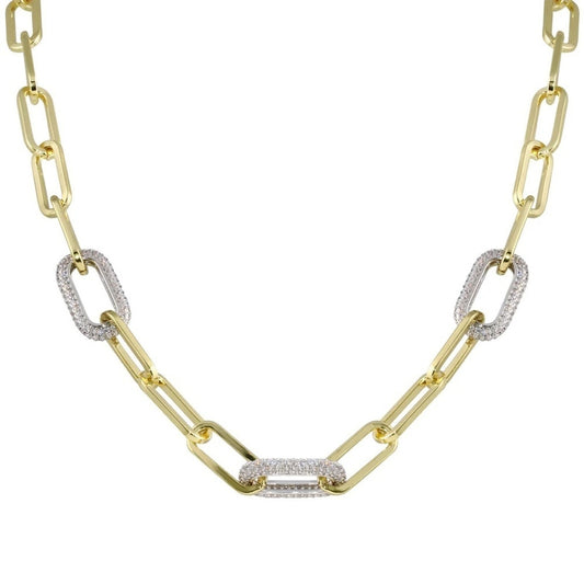 Pave link paper clip
