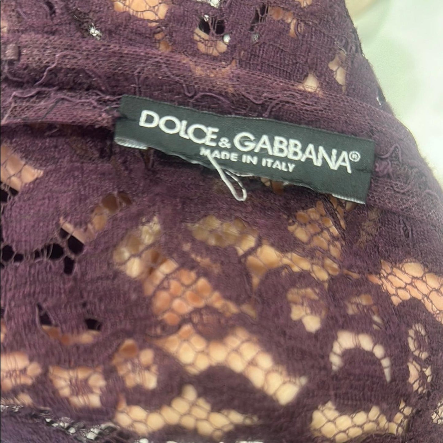Dolce & Gabbana Purple Long Sleeve Mock Neck Sheath Dress
