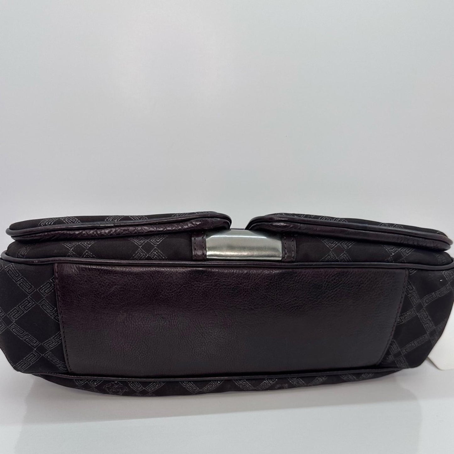 Versace Vintage Baguette Brown / Silver Bag